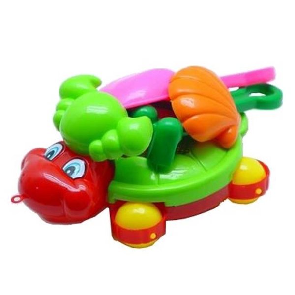 Sunshine Trading Sunshine Trading BT-399 Wheeled Turtle Sand Toy - 6 Piece Set BT-399